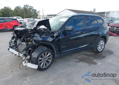 2014 BMW X3 xDrive28I z USA, uszkodzony, nr VIN 5UXWX9C5XE0D43764